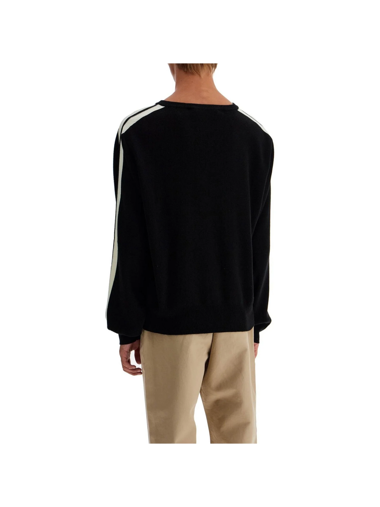 Merino Wool Track Band Sweater Sweater - Men > Clothing > Knitwear > Pullovers