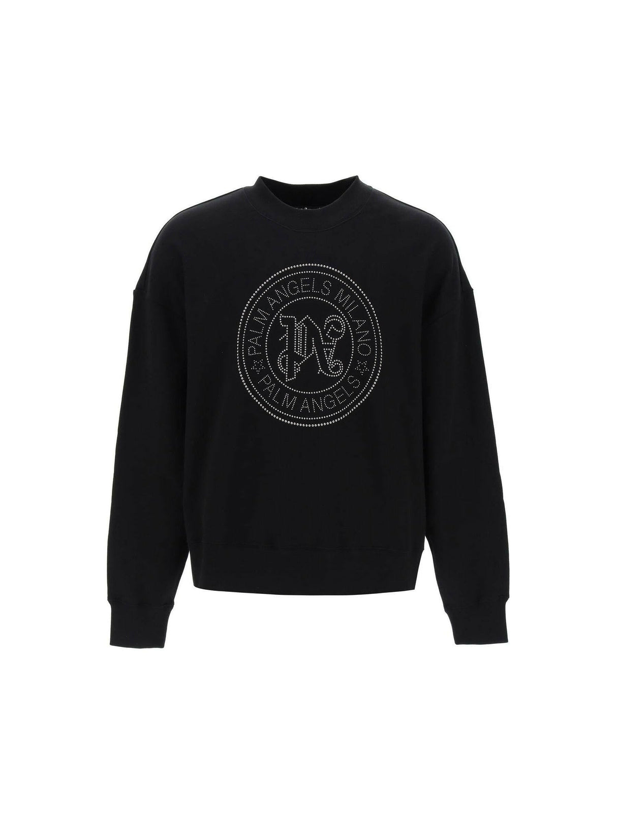 Milano Stud Cotton Crewneck Sweater.