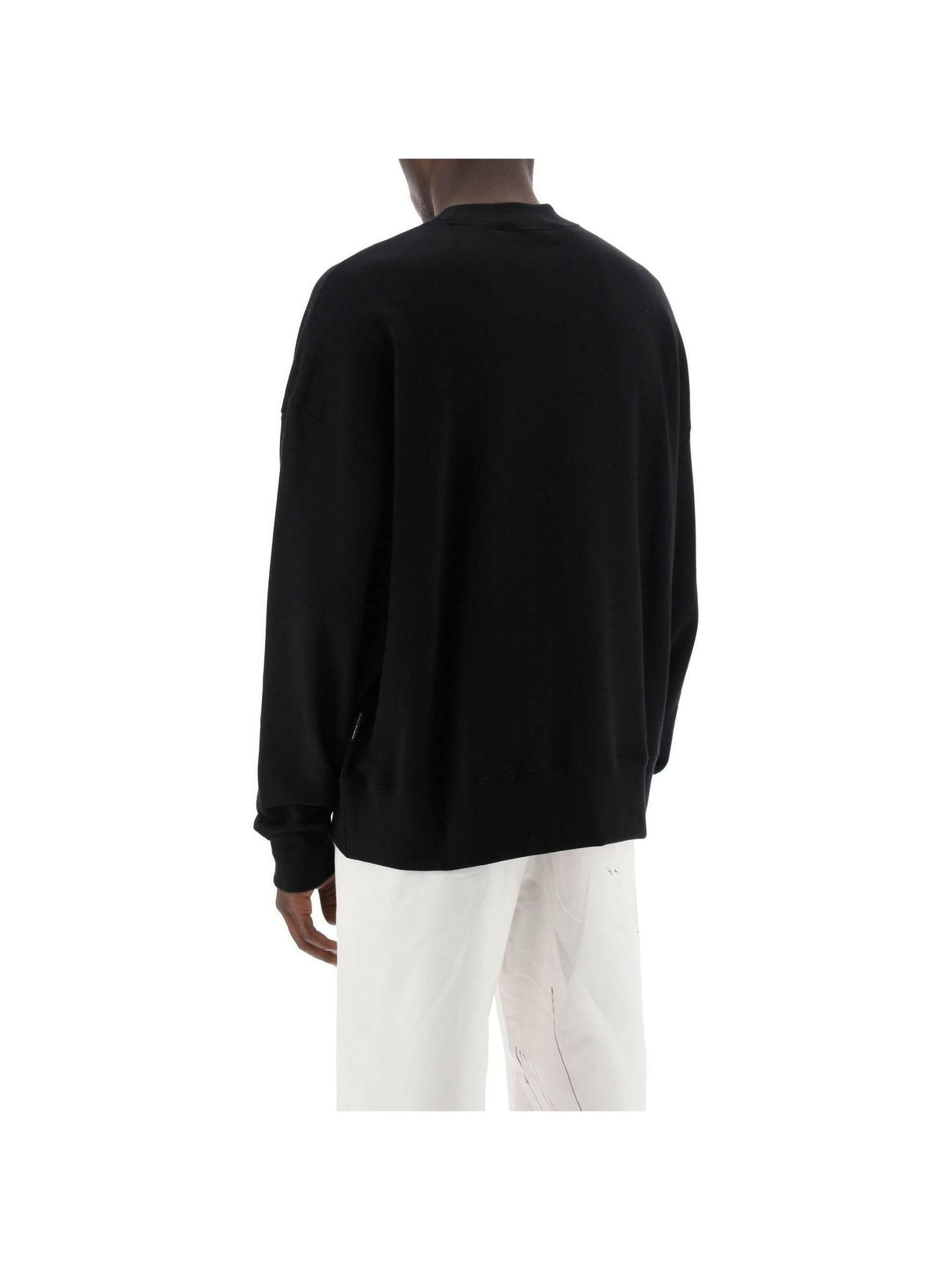 Milano Stud Cotton Crewneck Sweater.