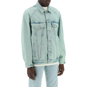 Mint Off-White Overdye Denim Jacket PALM ANGELS JOHN JULIA.