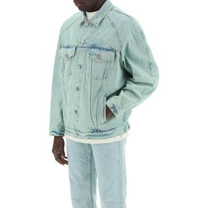 Mint Off-White Overdye Denim Jacket PALM ANGELS JOHN JULIA.