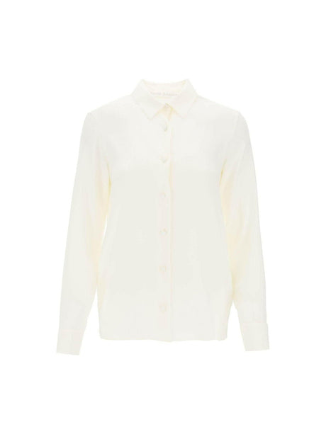 PALM ANGELS-Monogram Satin Shirt-JOHN JULIA