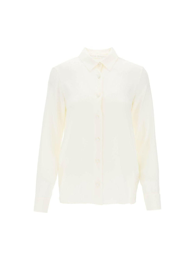 PALM ANGELS-Monogram Satin Shirt-JOHN JULIA