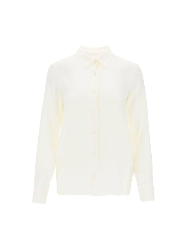 PALM ANGELS-Monogram Satin Shirt-JOHN JULIA