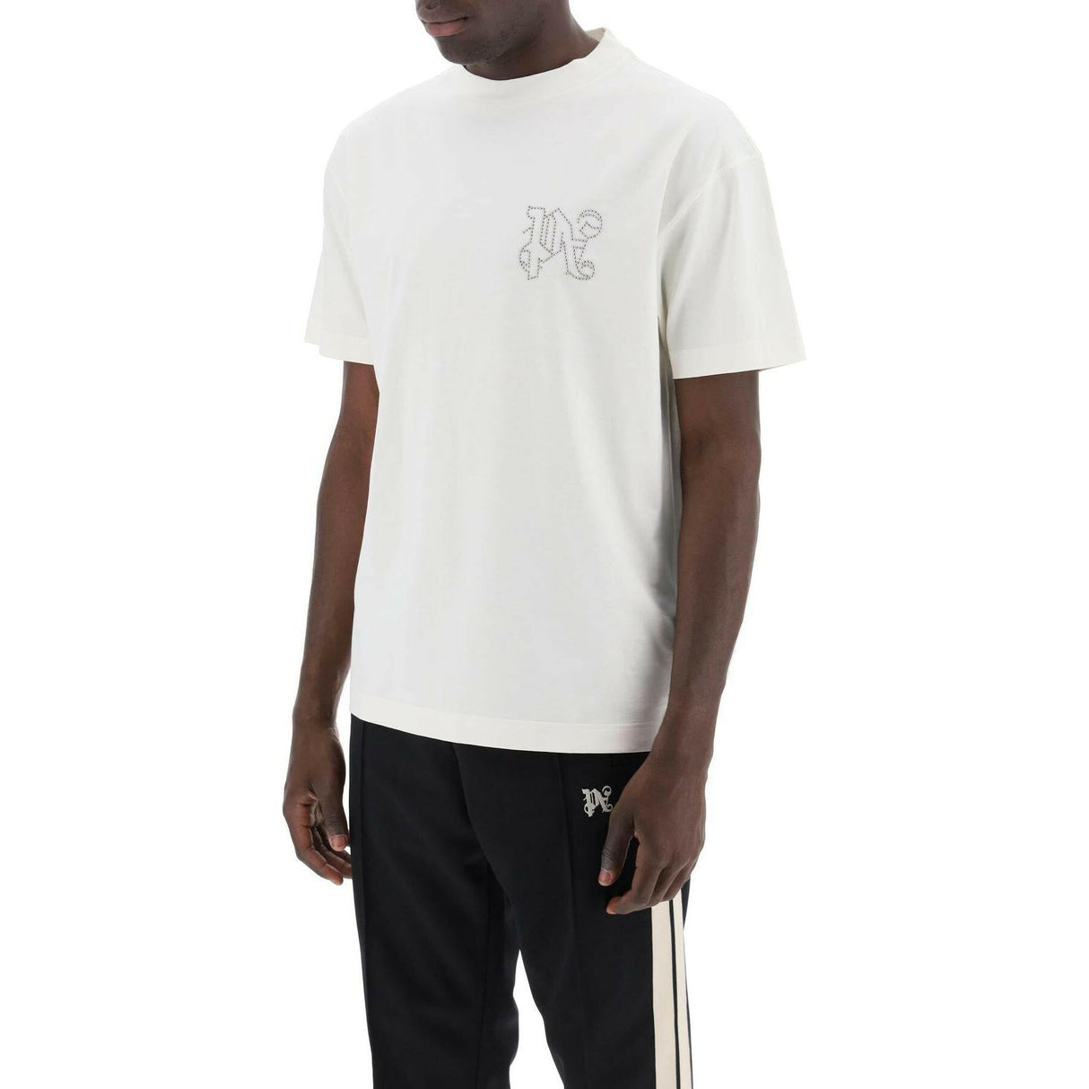 Monogram Stud Classic Cotton T-Shirt.