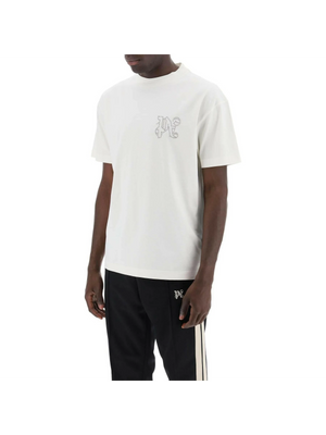 Monogram Stud Classic Cotton T-Shirt.