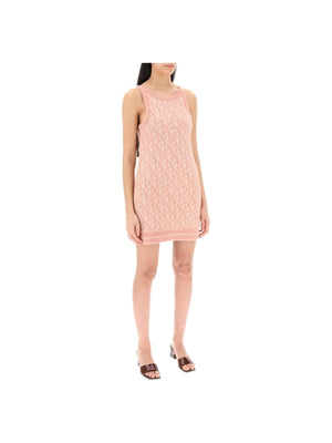 Monogram Wool-Blend Knitted Mini Dress - Women > Clothing > Dresses > Mini