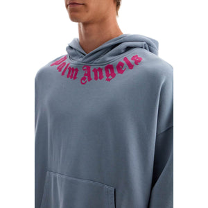 PALM ANGELS-Neck Logo Hoodie -JOHN JULIA.