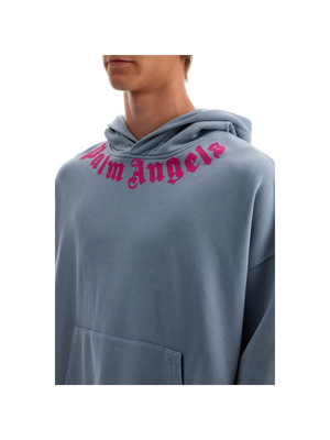 PALM ANGELS-Neck Logo Hoodie -JOHN JULIA.