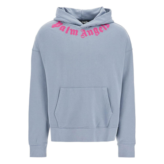 PALM ANGELS-Neck Logo Hoodie -JOHN JULIA.