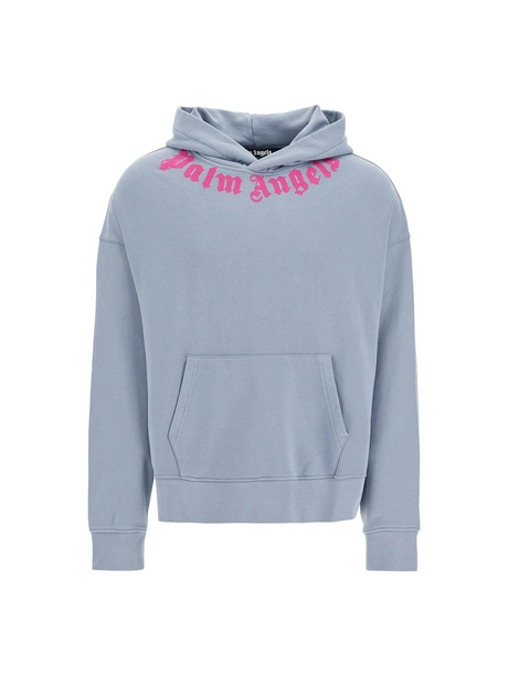 PALM ANGELS-Neck Logo Hoodie -JOHN JULIA.