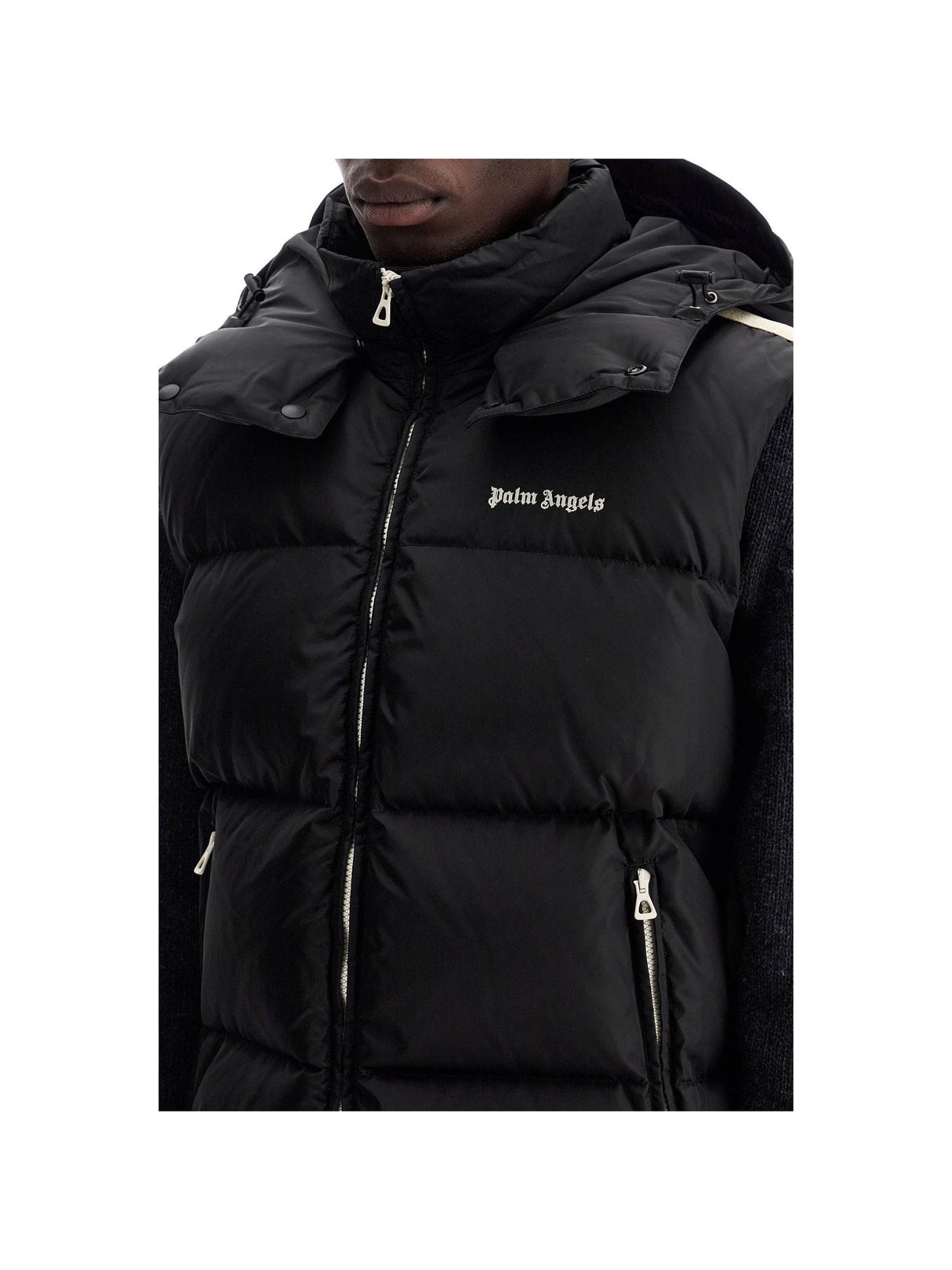 Quilted Technical Fabric Sleeveless Down Jacket