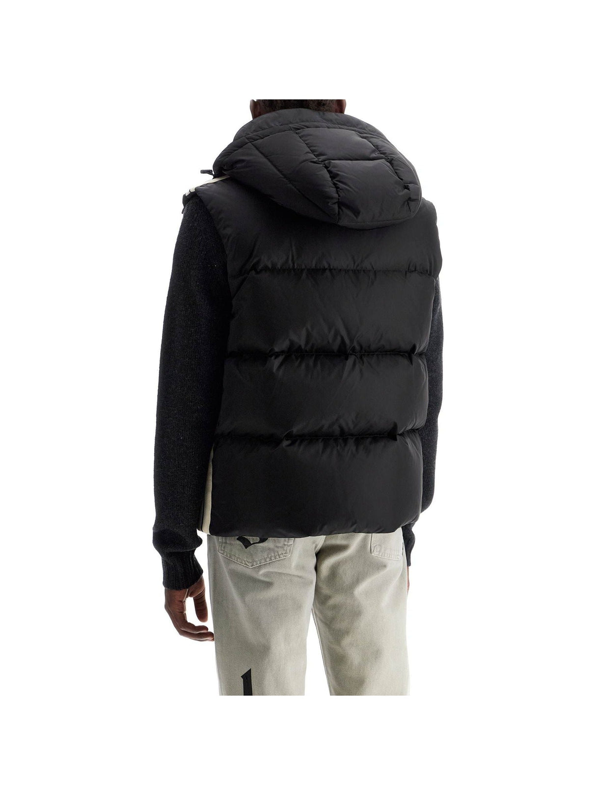 Quilted Technical Fabric Sleeveless Down Jacket