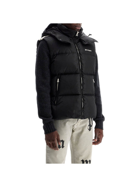 Quilted Technical Fabric Sleeveless Down Jacket