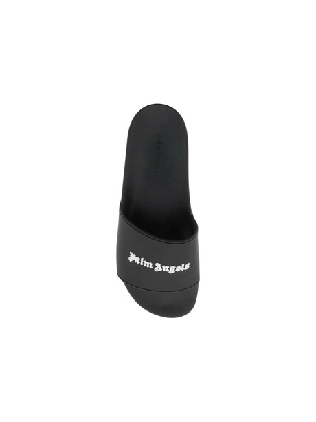 Rubber Monogram Slides PALM ANGELS JOHN JULIA.