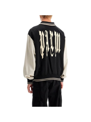 PALM ANGELS-Satin Varsity Jacket -JOHN JULIA.