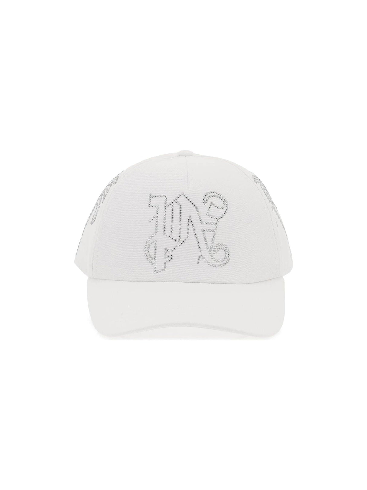 Silver Studded Monogram Cotton Cap