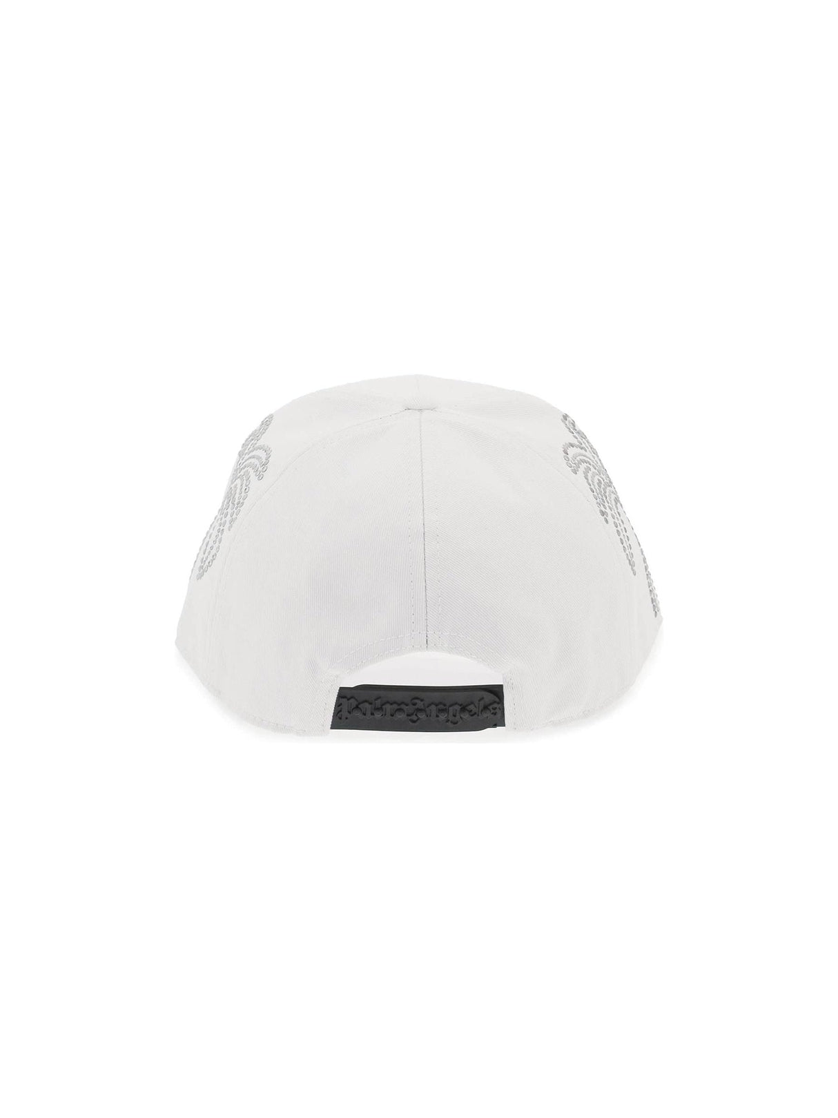 Silver Studded Monogram Cotton Cap