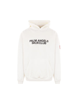 PALM ANGELS-Palm Angels Ski Club Fleece Hoodie-JOHN JULIA