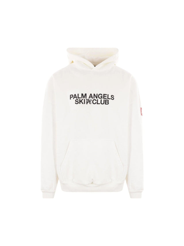 PALM ANGELS-Palm Angels Ski Club Fleece Hoodie-JOHN JULIA