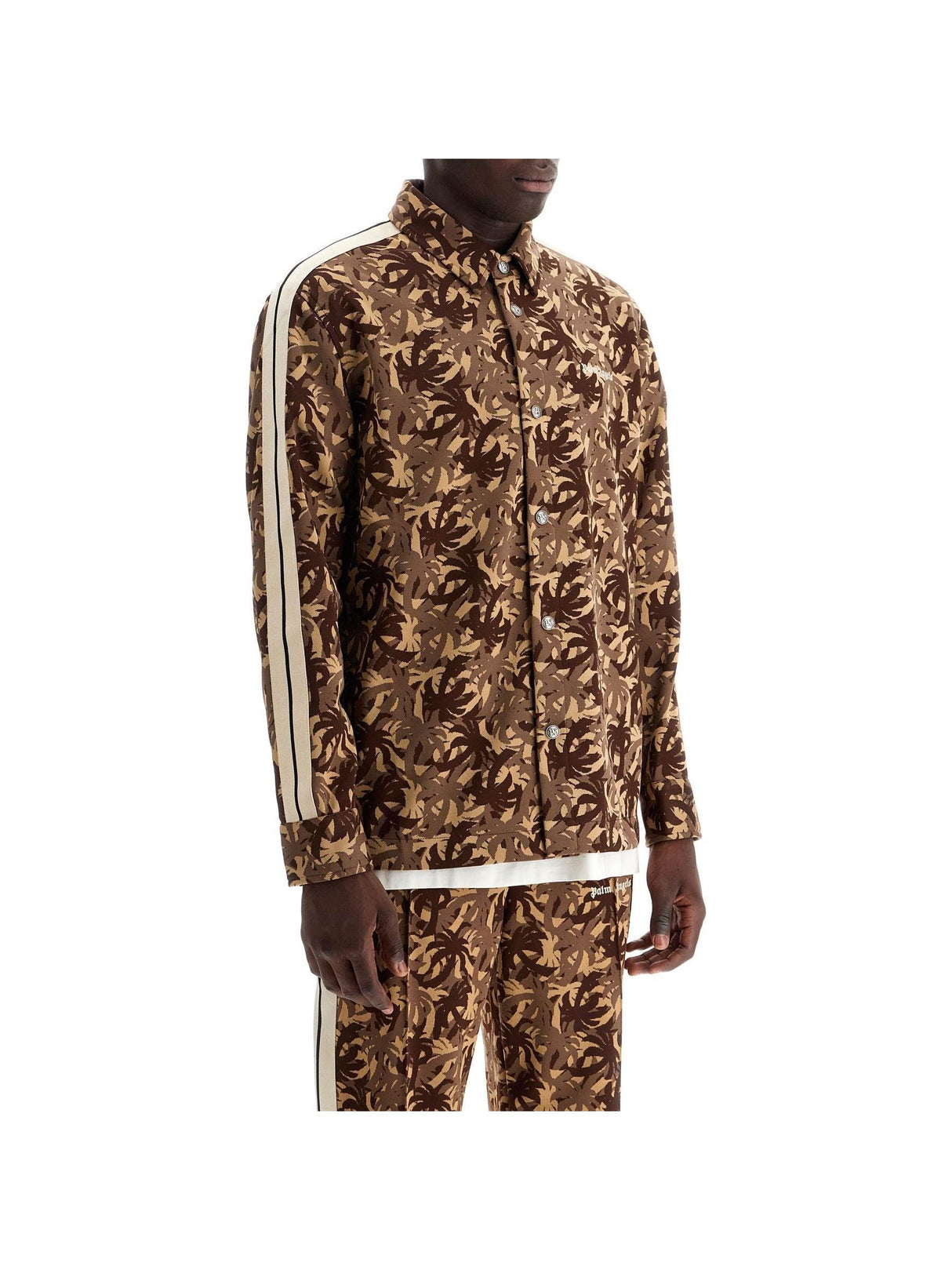 Technical Jersey Camouflage Track Overshirt - Men > Clothing > Jackets and Blazers > Casual jackets