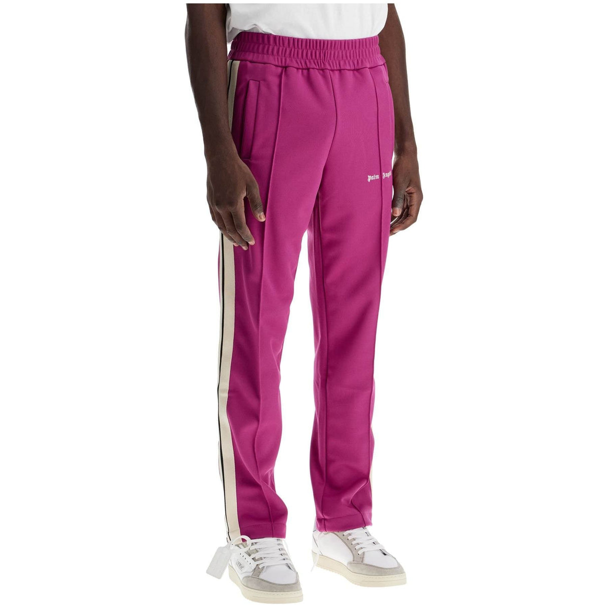 Technical Jersey Contrast Band Joggers - Men > Clothing > Trousers > Joggers