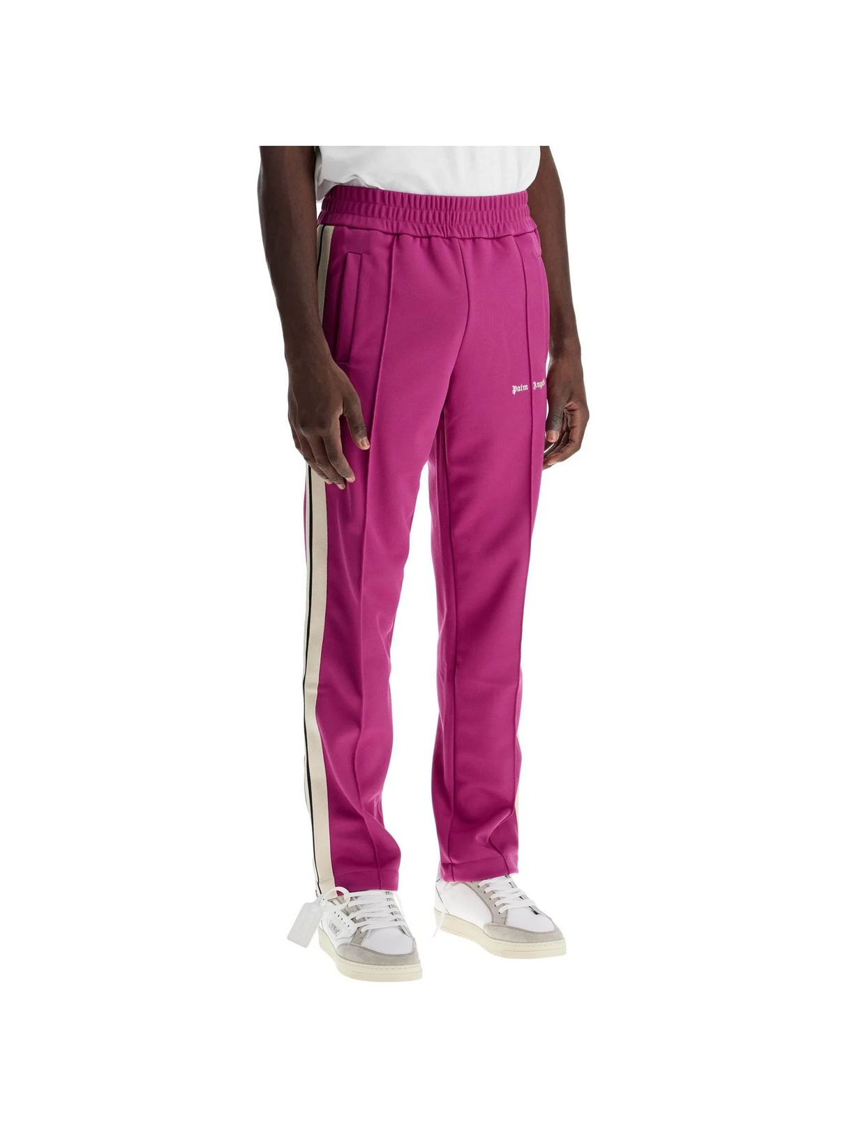 Technical Jersey Contrast Band Joggers - Men > Clothing > Trousers > Joggers