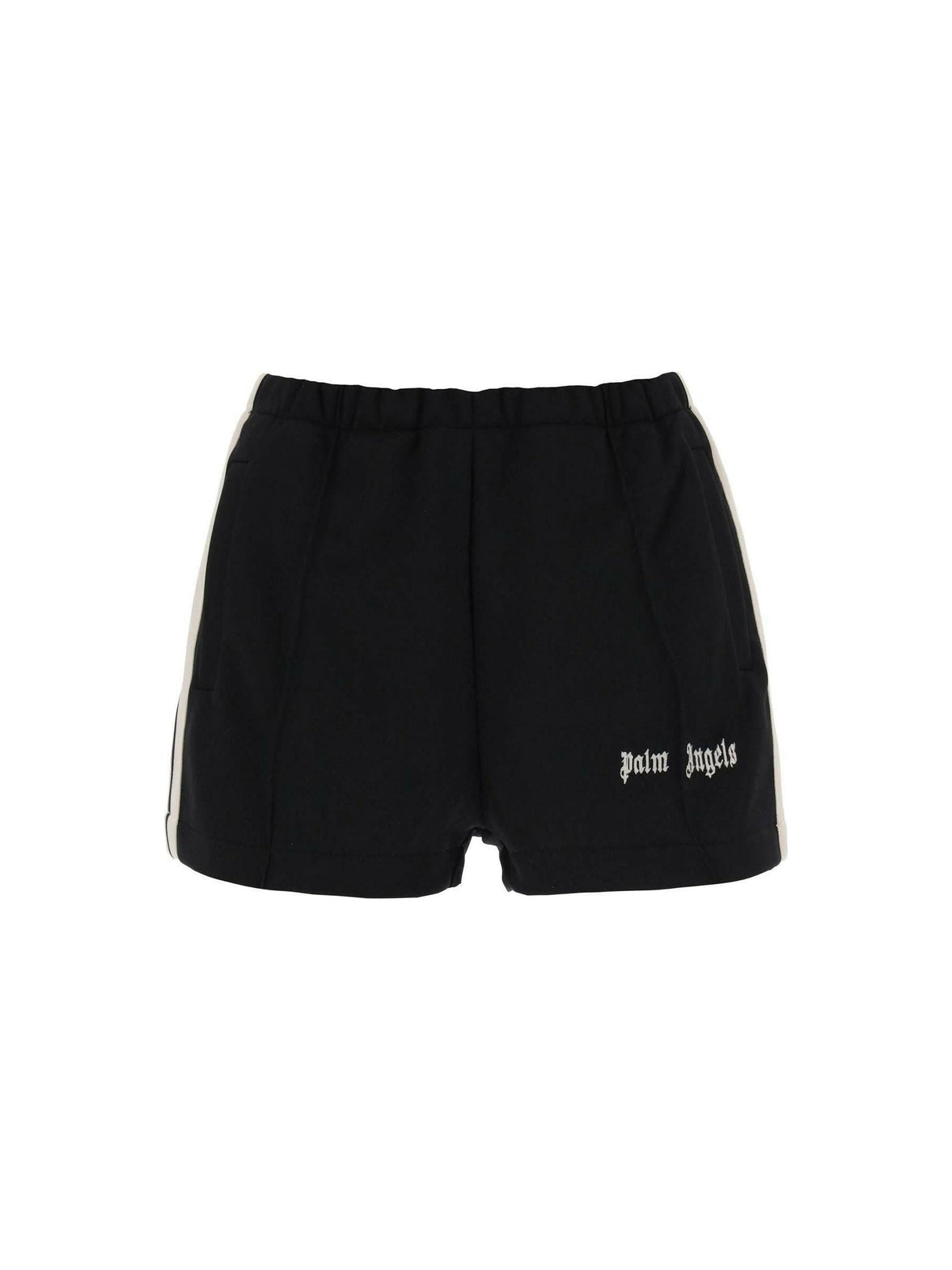 Track Shorts With Contrast Bands PALM ANGELS JOHN JULIA.