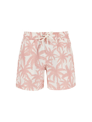 Palm Tree Print Relaxed Fit Shorts