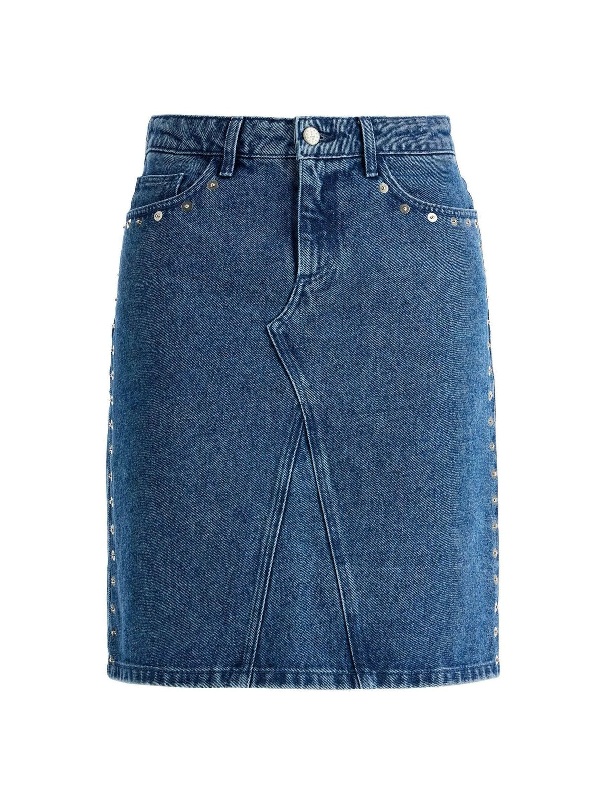 PALOMA WOOL-Organic Cotton Crowd Denim Skirt-JOHN JULIA