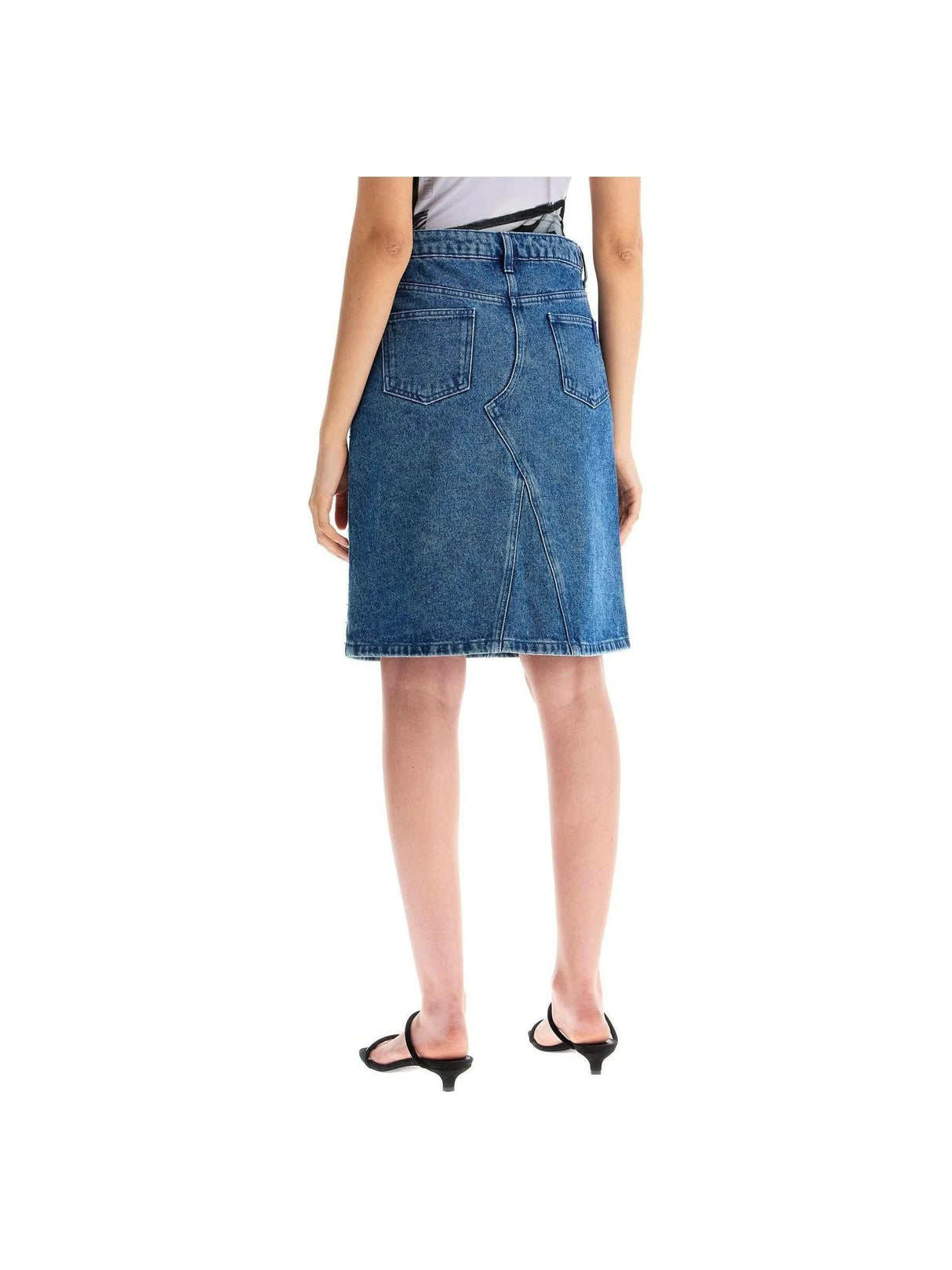 PALOMA WOOL-Organic Cotton Crowd Denim Skirt-JOHN JULIA