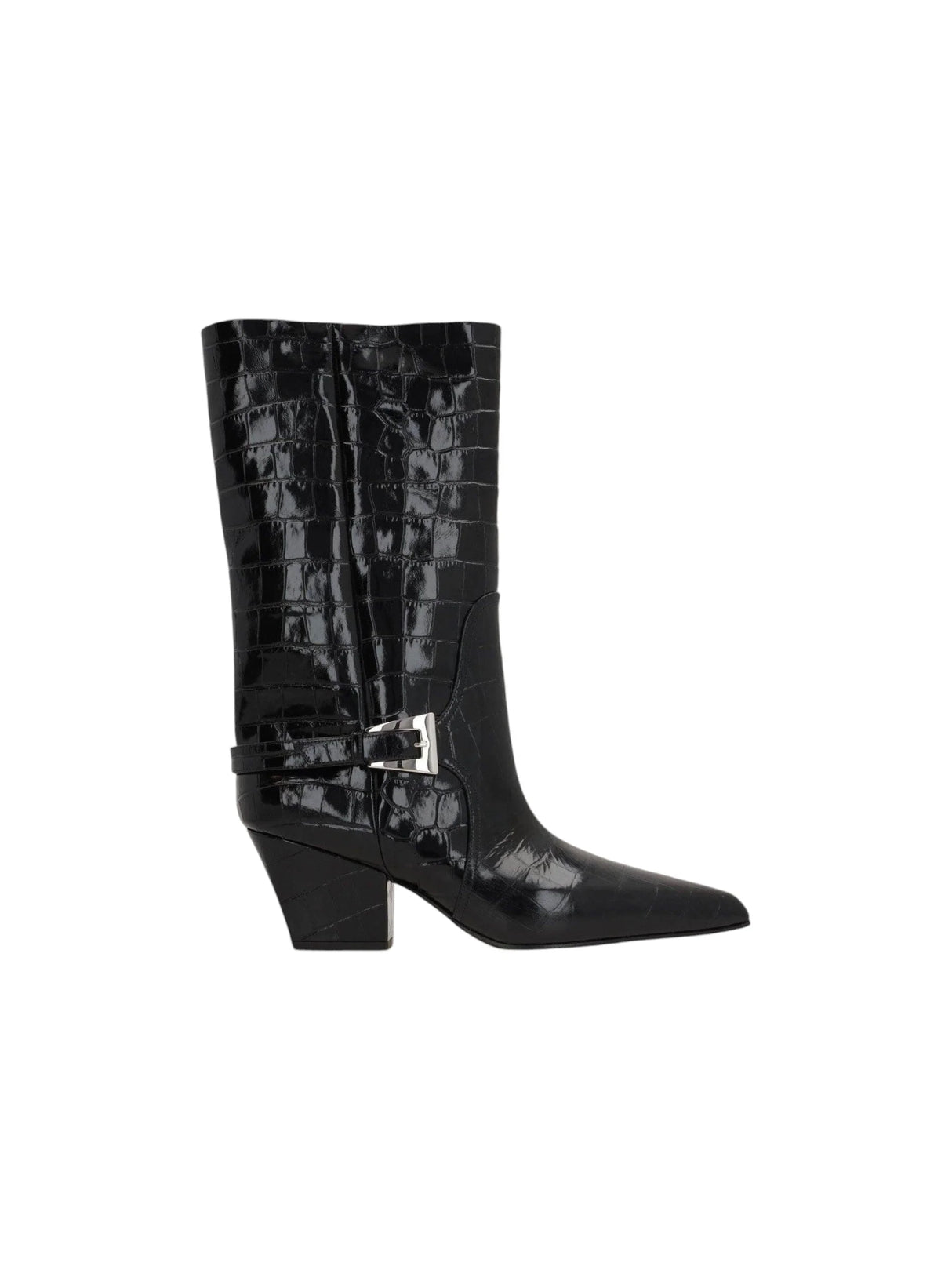 Jane Crocodile Embossed Ankle Boots-PARIS TEXAS-JOHN JULIA