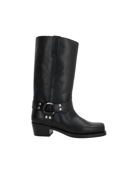 Roxy Smooth Leather Western Boots-PARIS TEXAS-JOHN JULIA