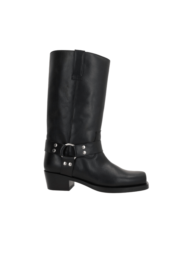 Roxy Smooth Leather Western Boots-PARIS TEXAS-JOHN JULIA