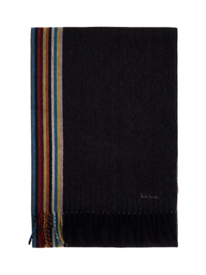 Cashmere Scarf With Signature Stripe Pattern