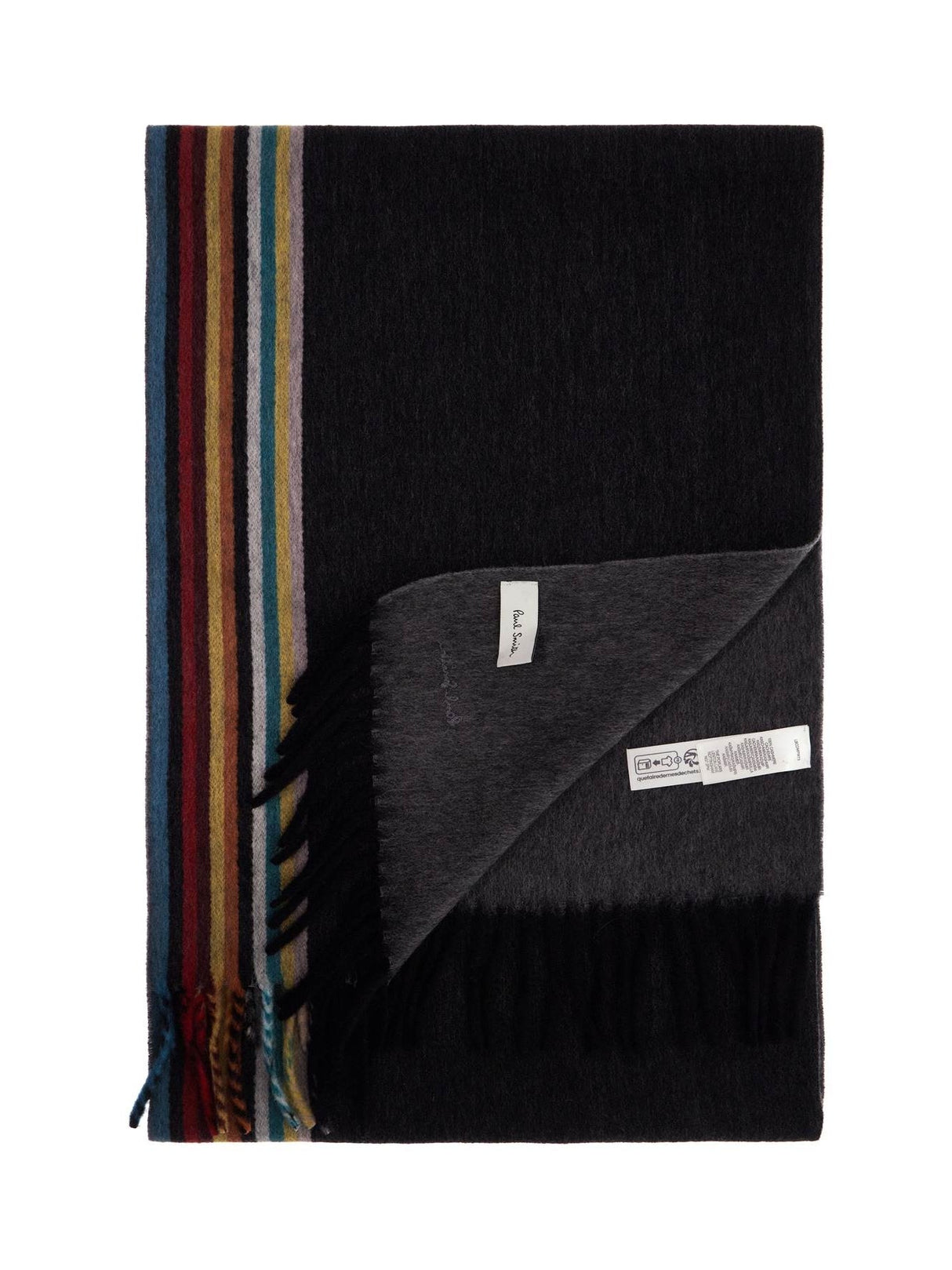 Cashmere Scarf With Signature Stripe Pattern