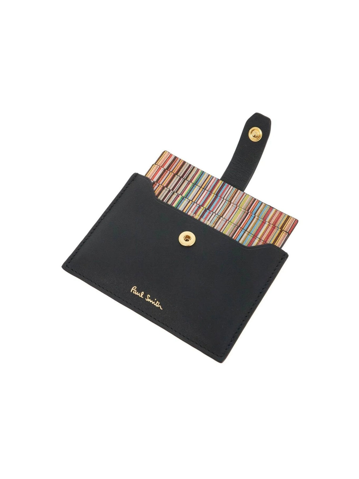 PAUL SMITH-Leather Cardholder with Extractable Slots-JOHN JULIA