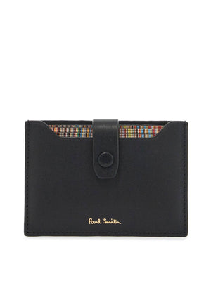 PAUL SMITH-Leather Cardholder with Extractable Slots-JOHN JULIA