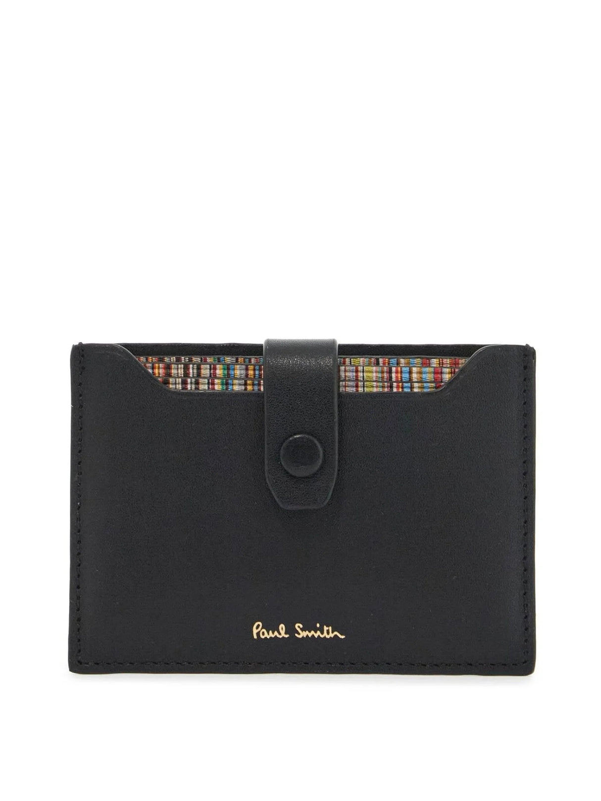 PAUL SMITH-Leather Cardholder with Extractable Slots-JOHN JULIA