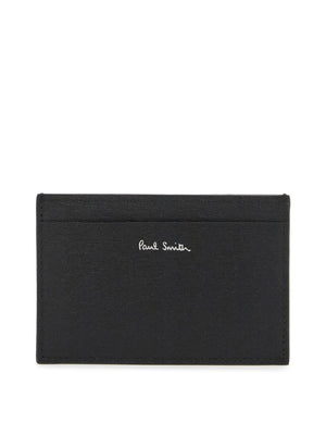 PAUL SMITH-Saffiano Leather Card Holder-JOHN JULIA