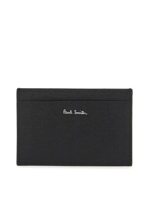 PAUL SMITH-Saffiano Leather Card Holder-JOHN JULIA