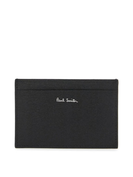 PAUL SMITH-Saffiano Leather Card Holder-JOHN JULIA