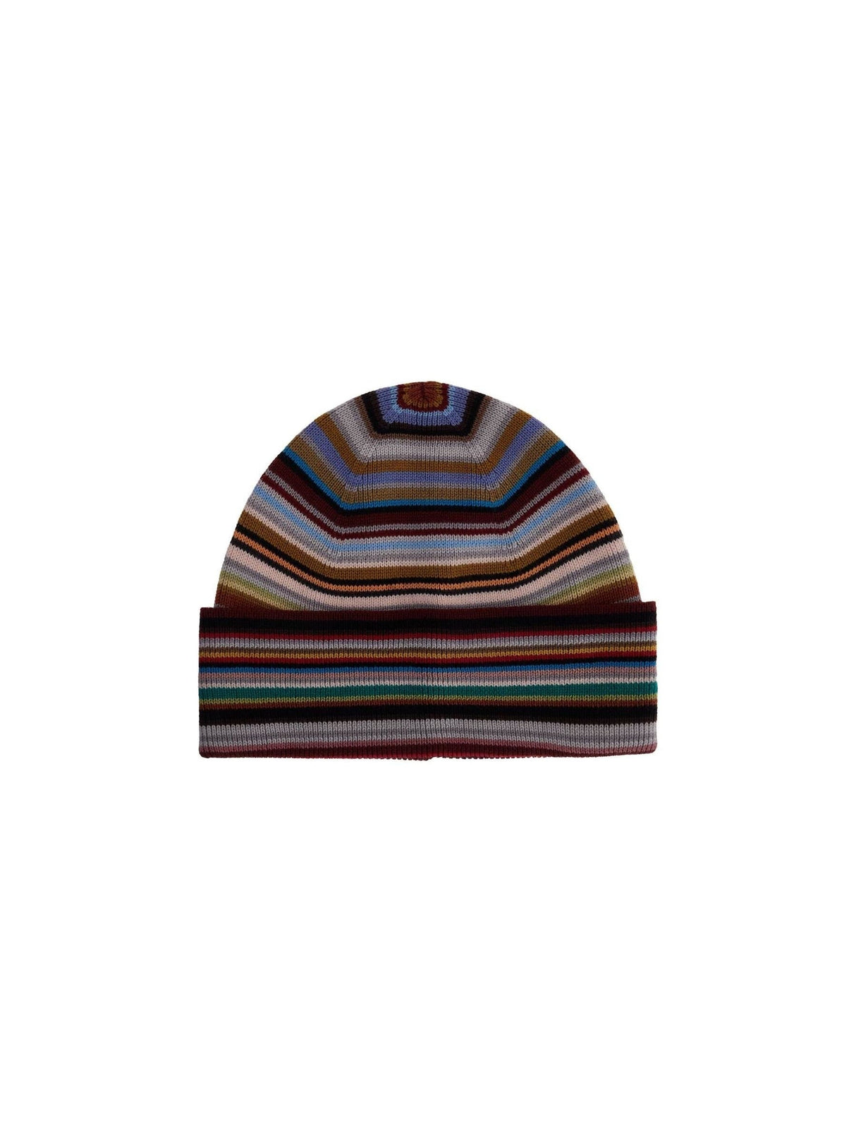 Signature Stripe Virgin Wool Beanie Hat