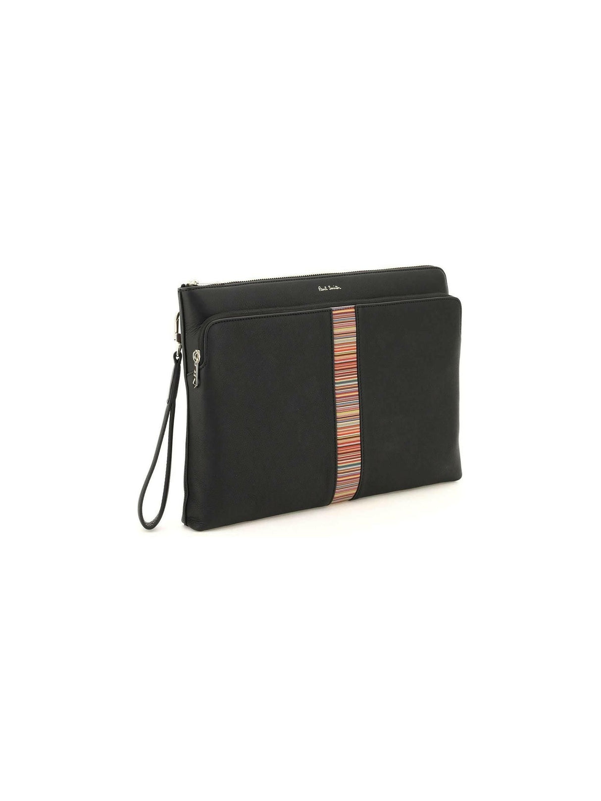 Signture Stripe Leather Pouch PAUL SMITH JOHN JULIA.