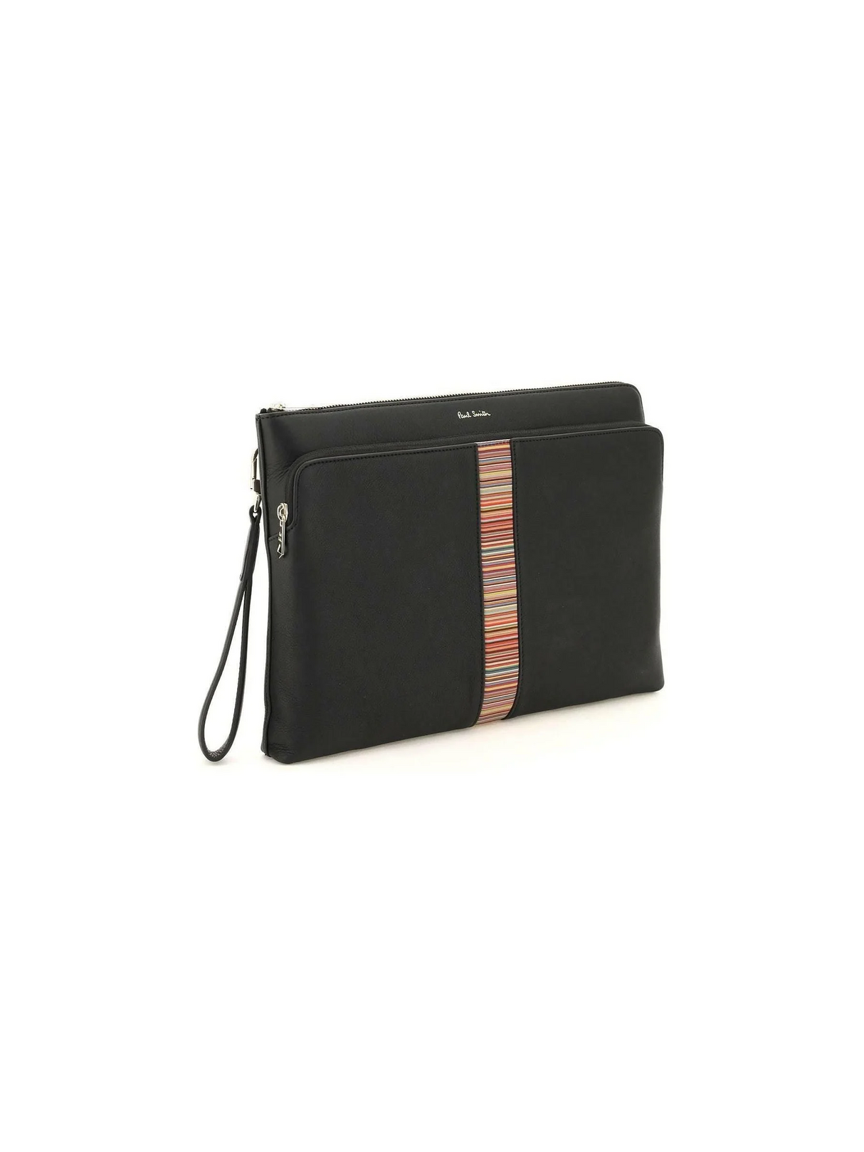 Signture Stripe Leather Pouch PAUL SMITH JOHN JULIA.