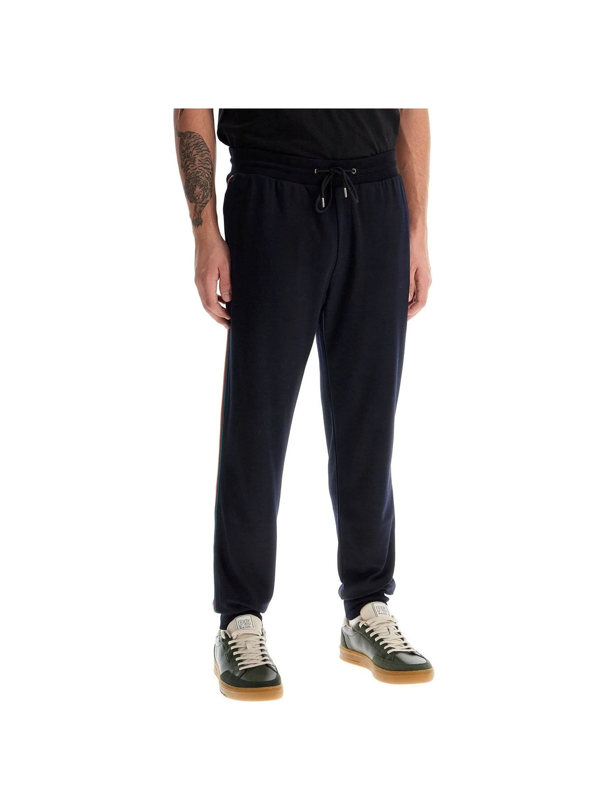 PAUL SMITH-Wool Jersey Joggers-JOHN JULIA