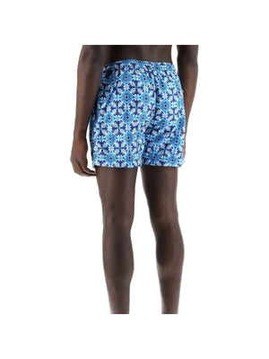 PENINSULA-Recycled Amalfi Print Swim Shorts-JOHN JULIA