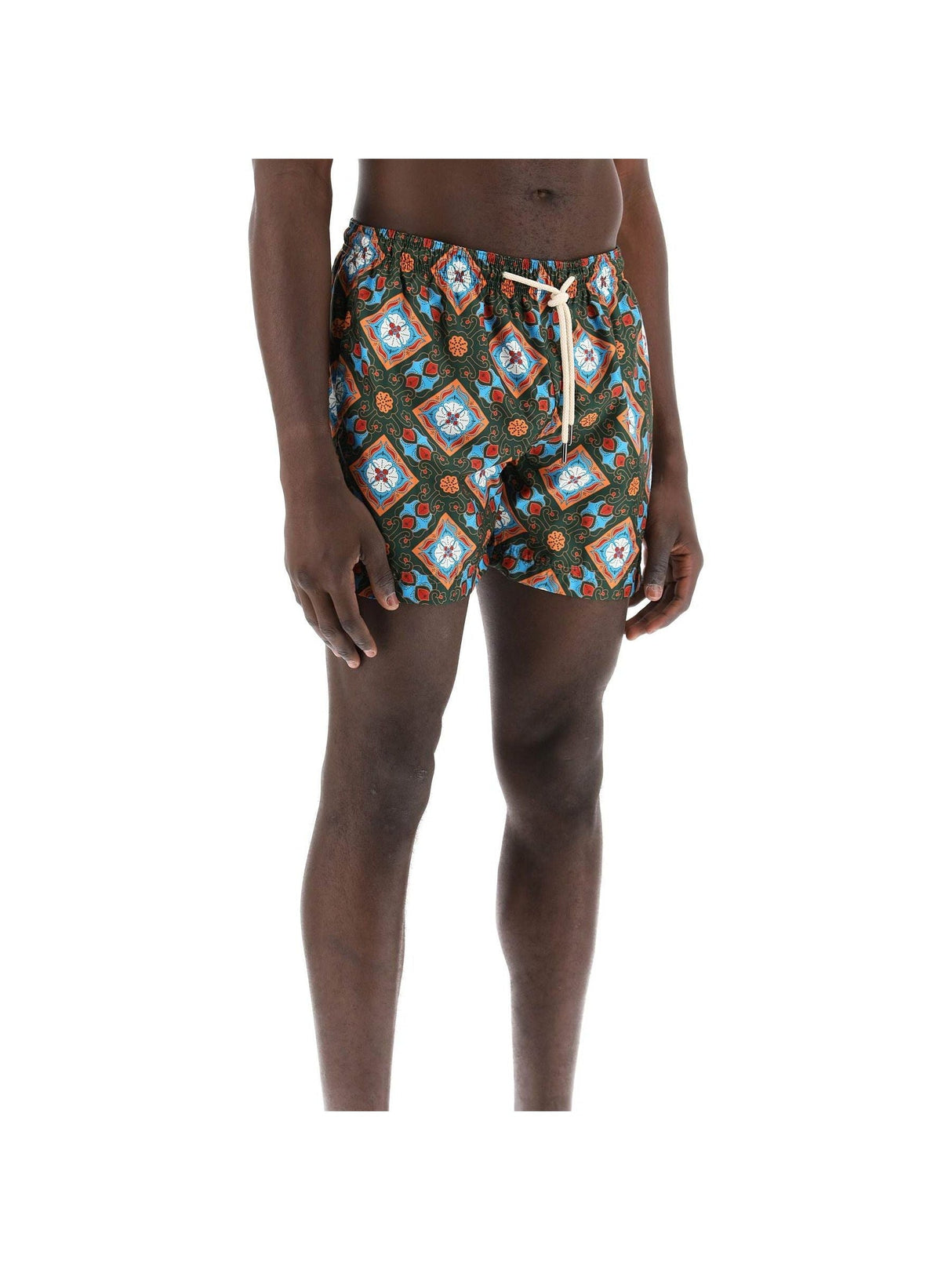 Recycled Positano Print Swim Shorts