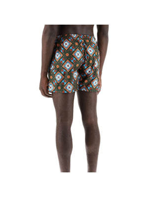 Recycled Positano Print Swim Shorts