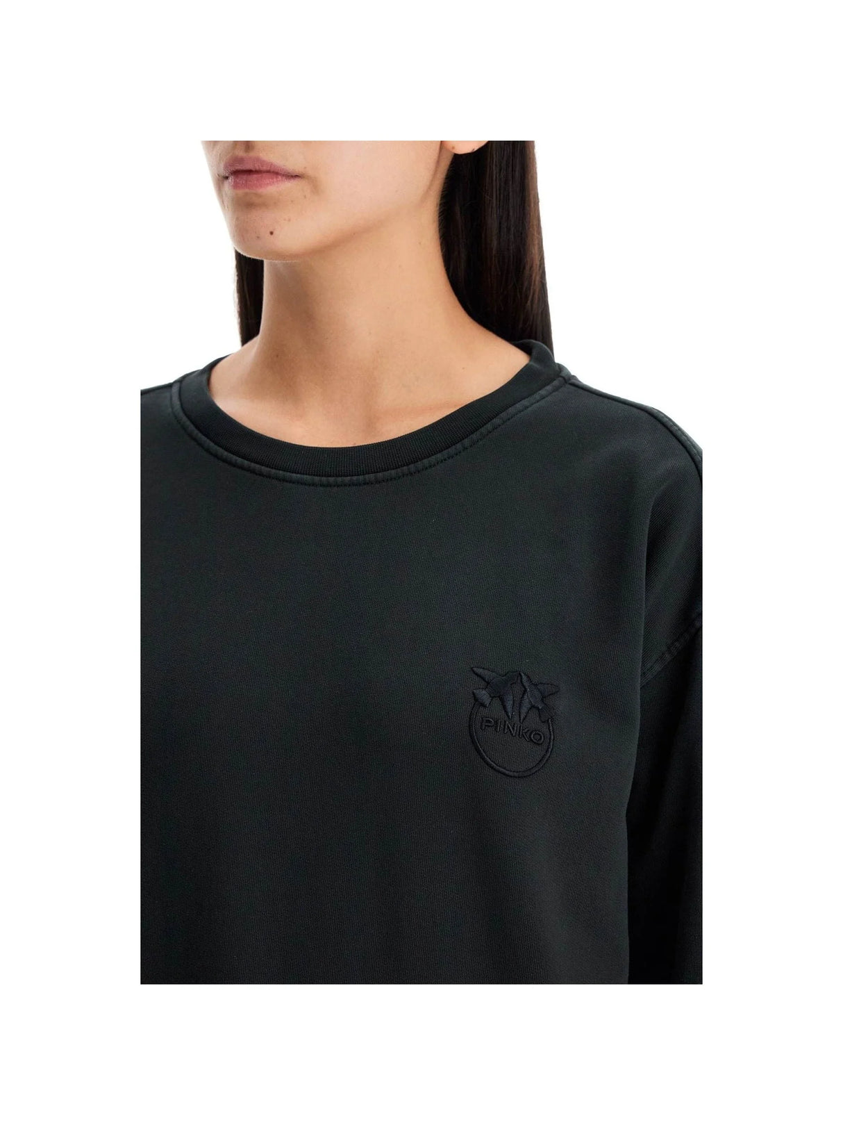 Brushed Cotton Embroidered Logo - Women > Clothing > Tops and Sweatshirts > Sweatshirts